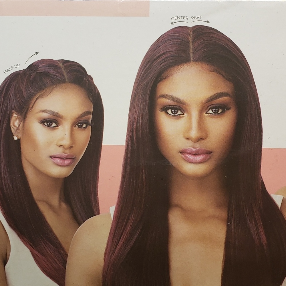 Perfect Hair line wide part wig.